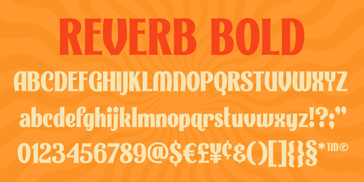Reverb Bold Font preview